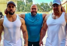 صورة أجسام مفتولة العضلات.. معتز التوني مع شيكو وهشام ماجد في كواليس “اللعب