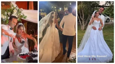 صورة 20 صورة.. هاجر السراج ترقص مع عريسها في حفل الزفاف