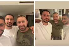 صورة نجل أحمد السقا ينشر صورة تجمعه بوالده وشقيقه ياسين: العرق يمد
