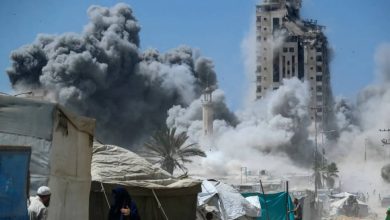 صورة بمزاعم مضللة.. إسرائيل تصعّد جرائمها ضد أبراج غزة وتبيد النازحين  أخبار السعودية