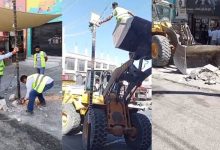 صورة | أمانة عمان تزيل الاعتداءات والمعيقات عن الأرصفة في جبل النصر والمنارة