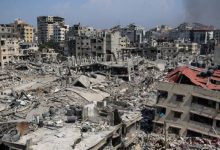 صورة | جيش الاحتلال يصدر إنذارا بإخلاء عمارة الرؤيا السكنية في مدينة غزة تمهيدا لقصفها
