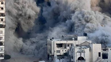 صورة | الاحتلال يدمر برج الرؤيا غربي غزة.. ويزعم استخدامه لأغراض استخباراتية