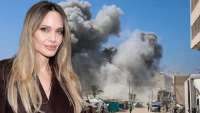 صورة | أنجلينا جولي تصرخ في وجه عدوان الاحتلال: اعتداء متعمد وجرائم حرب في غزة