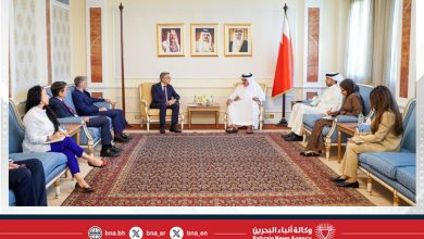 صورة وزير الخارجية يستقبل سفراء فرنسا والمملكة المتحدة وألمانيا لدى مملكة البحرين
