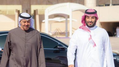 صورة ولي العهد يستعرض العلاقات الثنائية خلال استقباله رئيس الإمارات