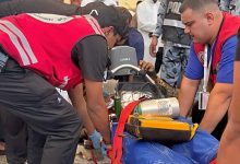 صورة الهلال الأحمر ينقذ حياة معتمر إندونيسي في المسجد الحرام بعد توقف قلبه