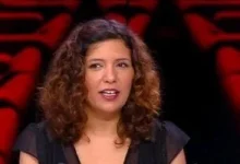 صورة كوثر بن هنية تعبر عن دعمها لفلسطين في المؤتمر الصحفي لفيلم صوت هند رجب في فينيسيا
