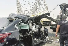 صورة شرطة دبي تحذر من مخاطر عدم ترك مسافة الأمان بين المركبات